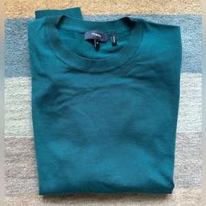 Theory Merino Wool Green Sweater